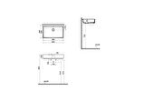 VitrA ArchiPlan 7404B076-0016 Dar Lavabo, Mat Taş Gri